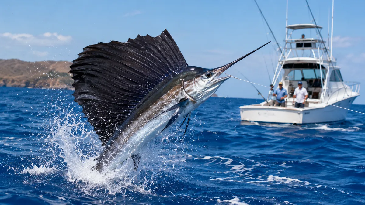 Pesca de pez vela en Tamarindo: guía completa del pez de pico n.º 1 de Costa Rica