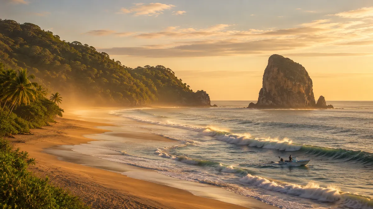 Pesca en Playa Grande y Roca de la Bruja (Witch's Rock), Guanacaste, Costa Rica